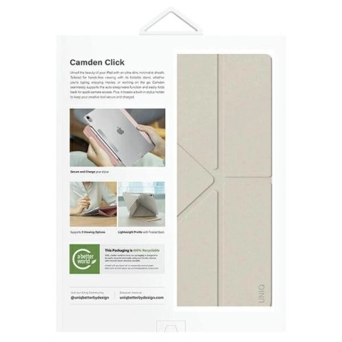 Etui UNIQ Camden Click na iPad Air 13" 2024 - beżowe Etui UNIQ Camden Click na iPad Air 13" 2024 - beżowe