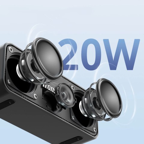 Głośnik bezprzewodowy Tronsmart Element T2 Plus Upgraded 20W Bluetooth 5.3 - czarny Głośnik bezprzewodowy Tronsmart Element T2 Plus Upgraded 20W Bluetooth 5.3 - czarny
