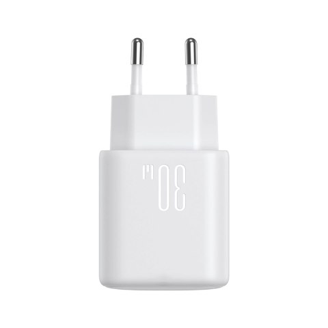 Ładowarka Joyroom JR-TCF24 sieciowa USB-C PD 30W QC SFC - biała + kabel USB-C 1m Ładowarka Joyroom JR-TCF24 sieciowa USB-C PD 30W QC SFC - biała + kabel USB-C 1m