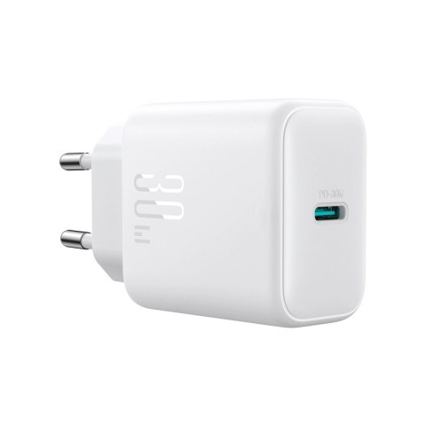 Ładowarka Joyroom JR-TCF24 sieciowa USB-C PD 30W QC SFC - biała + kabel USB-C 1m Ładowarka Joyroom JR-TCF24 sieciowa USB-C PD 30W QC SFC - biała + kabel USB-C 1m