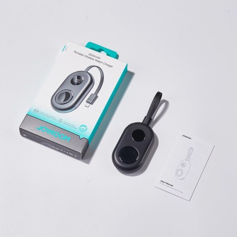 Powerbank z ładowaniem bezprzewodowym Joyroom JR-W09 3W z kablem USB-C do Apple Watch - czarny