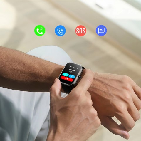 Smartwatch Joyroom Fit-Life JR-FT5 Plus z funkcją odbierania połączeń - czarny Smartwatch Joyroom Fit-Life JR-FT5 Plus z funkcją odbierania połączeń - czarny