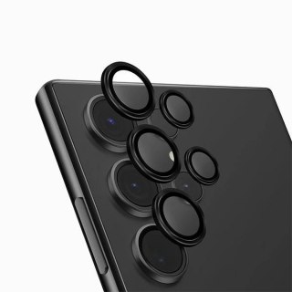 Szkło UNIQ Optix Aluminium Camera Lens Protector na obiektyw aparatu Samsung Galaxy S24 Ultra z aplikatorem - czarne