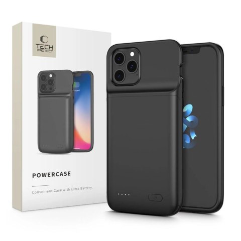 Etui Tech-Protect PowerCase na iPhone 12 / 12 Pro z powerbankiem 4800mAh - czarne