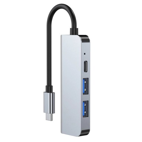 HUB Tech-Protect V2 4w1 USB-C - USB-A 3.0 / USB-A 2.0 / USB-C / HDMI - szary HUB Tech-Protect V2 4w1 USB-C - USB-A 3.0 / USB-A 2.0 / USB-C / HDMI - szary