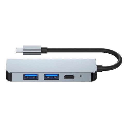 HUB Tech-Protect V2 4w1 USB-C - USB-A 3.0 / USB-A 2.0 / USB-C / HDMI - szary HUB Tech-Protect V2 4w1 USB-C - USB-A 3.0 / USB-A 2.0 / USB-C / HDMI - szary