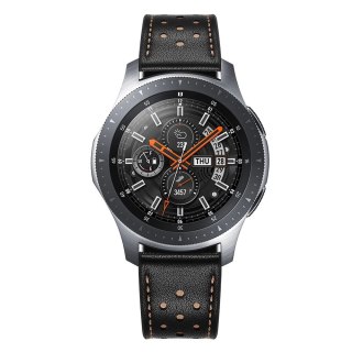 Pasek Tech-Protect Leather na Samsung Galaxy Watch 46mm - czarny