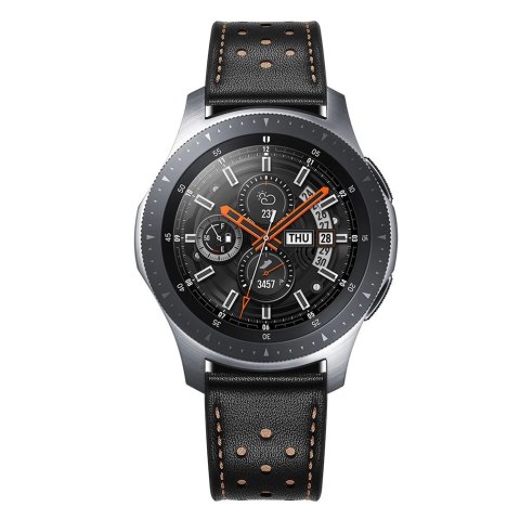 Pasek Tech-Protect Leather na Samsung Galaxy Watch 46mm - czarny