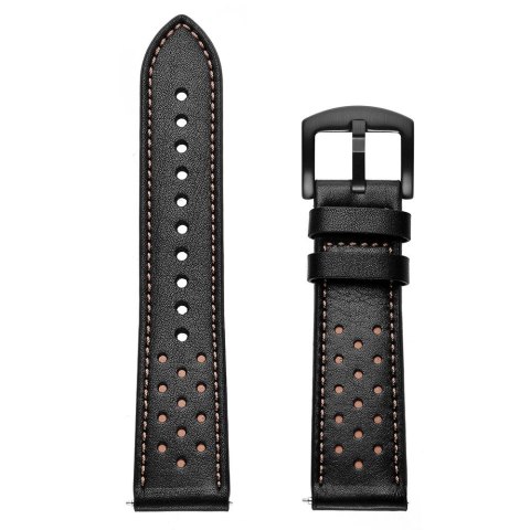 Pasek Tech-Protect Leather na Samsung Galaxy Watch 46mm - czarny