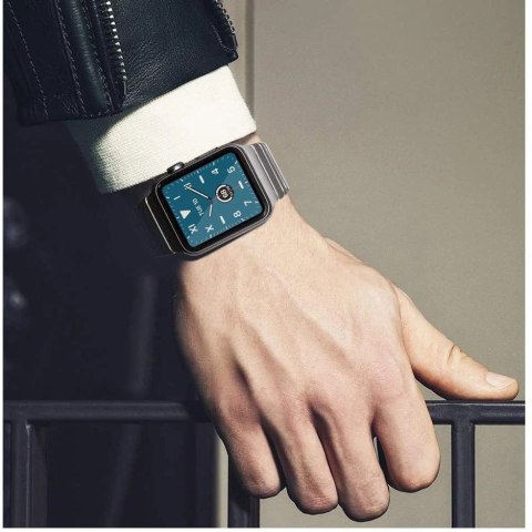 Pasek Tech-Protect LinkBand na Apple Watch 4 / 5 / 6 / 7 / 8 / 9 / SE / Ultra 1 / 2 (42/44/45/49 mm) - srebrny