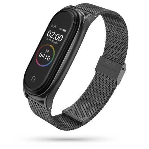 Pasek Tech-Protect MilaneseBand na Xiaomi Mi Smart Band 5 / 6 / 6 NFC - czarny