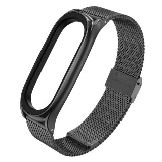 Pasek Tech-Protect MilaneseBand na Xiaomi Mi Smart Band 5 / 6 / 6 NFC - czarny