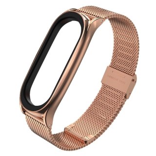 Pasek Tech-Protect MilaneseBand na Xiaomi Mi Smart Band 5 / 6 / 6 NFC - różowy