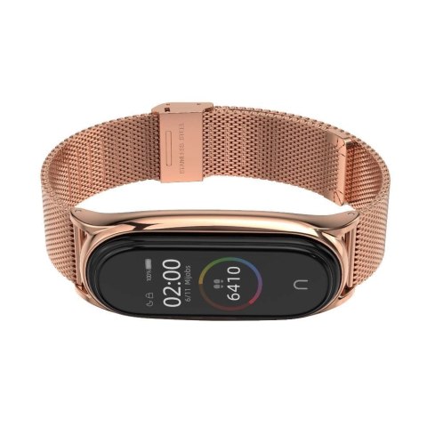 Pasek Tech-Protect MilaneseBand na Xiaomi Mi Smart Band 5 / 6 / 6 NFC - różowy