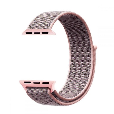 Pasek Tech-Protect Nylon na Apple Watch 4 / 5 / 6 / 7 / 8 / 9 / SE (38/40/41 mm) - różowy