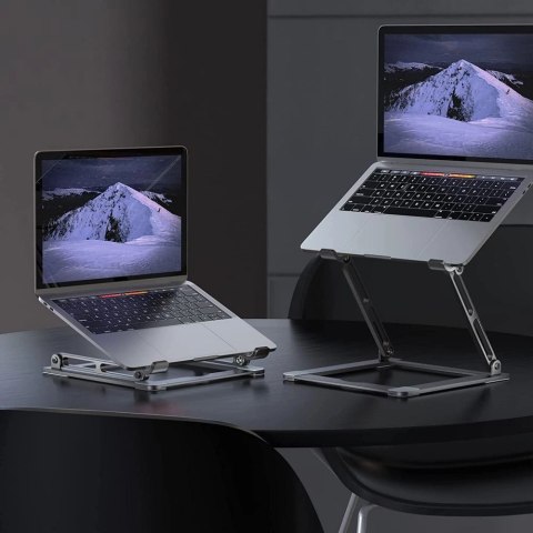 Podstawka Tech-Protect ULS400 uniwersalna rozkładana na laptop do 17" - srebrna Podstawka Tech-Protect ULS400 uniwersalna rozkładana na laptop do 17" - srebrna