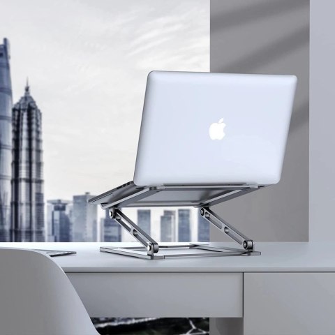 Podstawka Tech-Protect ULS400 uniwersalna rozkładana na laptop do 17" - srebrna Podstawka Tech-Protect ULS400 uniwersalna rozkładana na laptop do 17" - srebrna