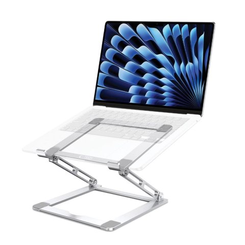 Podstawka Tech-Protect ULS400 uniwersalna rozkładana na laptop do 17" - srebrna Podstawka Tech-Protect ULS400 uniwersalna rozkładana na laptop do 17" - srebrna