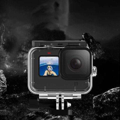 Pokrowiec Tech-Protect Waterproof Case wodoodporny na GoPro Hero 9 / 10 / 11 / 12 - przezroczysty Pokrowiec Tech-Protect Waterproof Case wodoodporny na GoPro Hero 9 / 10 / 11 / 12 - przezroczysty
