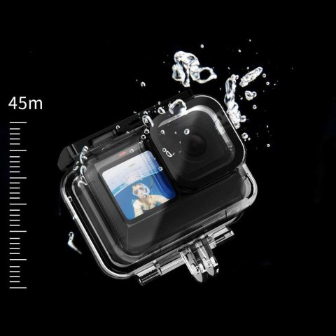 Pokrowiec Tech-Protect Waterproof Case wodoodporny na GoPro Hero 9 / 10 / 11 / 12 - przezroczysty Pokrowiec Tech-Protect Waterproof Case wodoodporny na GoPro Hero 9 / 10 / 11 / 12 - przezroczysty