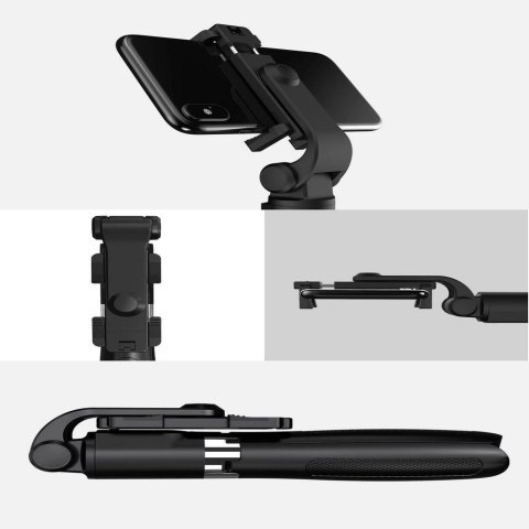 Selfie stick Tech-Protect L01S Bluetooth z tripodem do 70cm - czarny Selfie stick Tech-Protect L01S Bluetooth z tripodem do 70cm - czarny