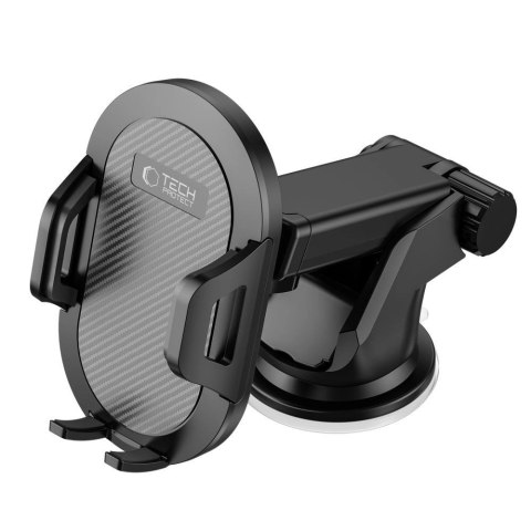 Uchwyt Tech-Protect V1 samochodowy na telefon na szybę / kokpit - czarny Uchwyt Tech-Protect V1 samochodowy na telefon na szybę / kokpit - czarny