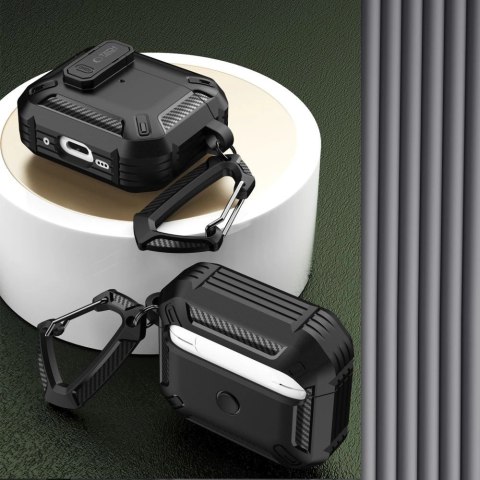 Etui Tech-Protect X-Carbo na AirPods Pro 1 / 2 - czarne