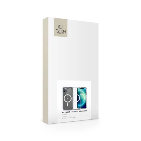 Etui Tech-Protect FlexAir Hybrid MagSafe na iPhone 12 Pro Max - przezroczyste