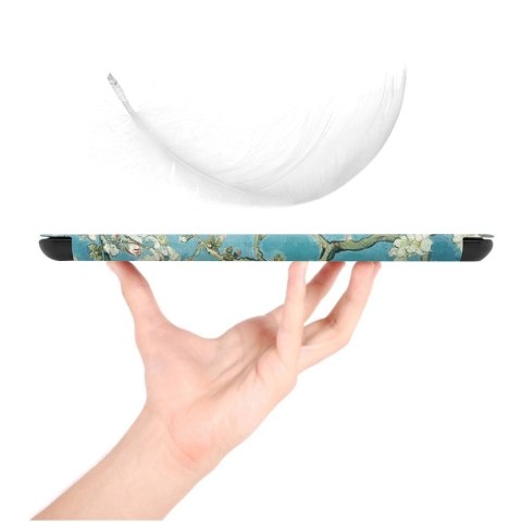 Etui Tech-Protect SmartCase na Kindle 11" 2022 - niebieskie z kwiatami sakura