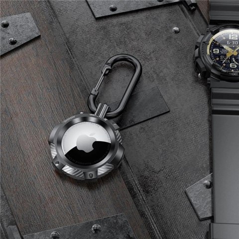 Etui Tech-Protect TPUCarbon na Apple AirTag - czarne