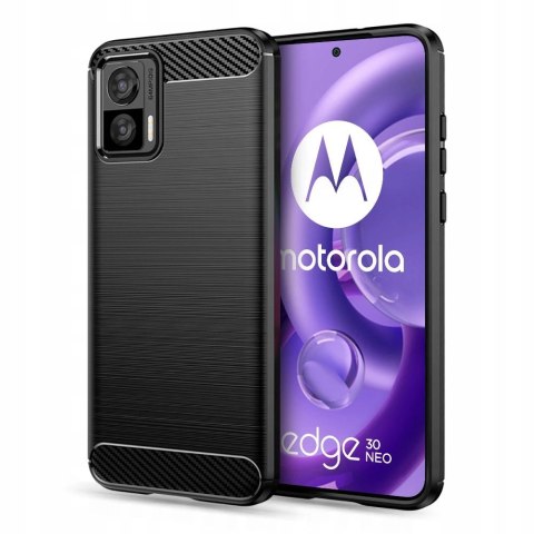 Etui Tech-Protect TPUCarbon na Motorola Edge 30 Neo - czarne