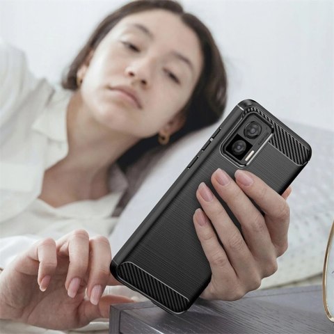 Etui Tech-Protect TPUCarbon na Motorola Edge 30 Neo - czarne