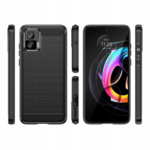 Etui Tech-Protect TPUCarbon na Motorola Edge 30 Neo - czarne