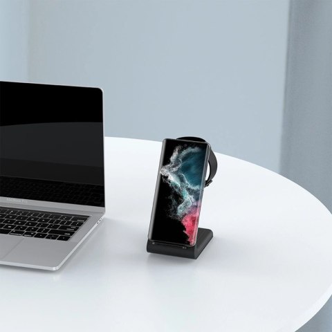 Ładowarka Tech-Protect A7 indukcyjna 10W w formie stojaka 3w1 na smartfon / słuchawki / smartwatch - czarna