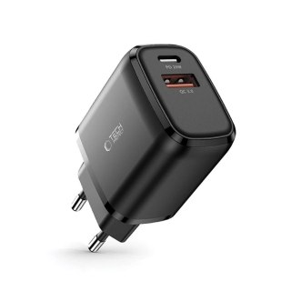 Ładowarka Tech-Protect C20W sieciowa USB-C PD 20W / USB-A QC 3.0 - czarna