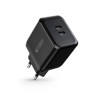 Ładowarka Tech-Protect C35W-2 sieciowa 2x USB-C PD 35W - czarna