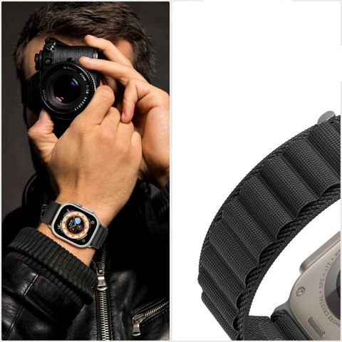 Pasek Tech-Protect Nylon Pro na Apple Watch 4 / 5 / 6 / 7 / 8 / 9 / SE / Ultra 1 / 2 (42/44/45/49 mm) - beżowy