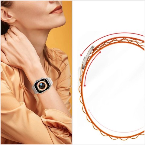 Pasek Tech-Protect Nylon Pro na Apple Watch 4 / 5 / 6 / 7 / 8 / 9 / SE / Ultra 1 / 2 (42/44/45/49 mm) - beżowy