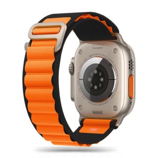 Pasek Tech-Protect Nylon Pro na Apple Watch 4 / 5 / 6 / 7 / 8 / 9 / SE / Ultra 1 / 2 (42/44/45/49 mm) - czarno-pomarańczowy