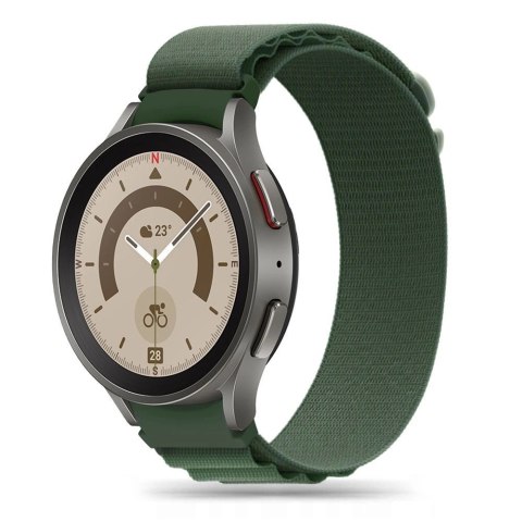 Pasek Tech-Protect Nylon Pro na Samsung Galaxy Watch 4 / 5 / 5 Pro / 6 / 7 / FE - ciemnozielony