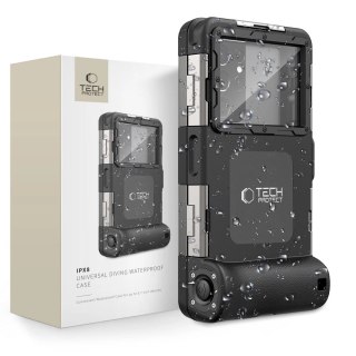 Pokrowiec Tech-Protect Waterproof Case wodoodporny IPX8 na smartfony 4.7-6.7" - czarny