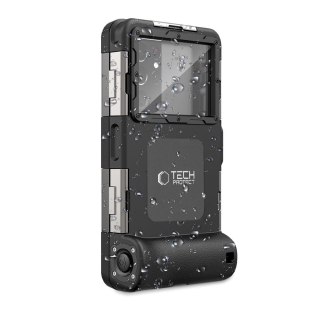 Pokrowiec Tech-Protect Waterproof Case wodoodporny IPX8 na smartfony 4.7-6.7" - czarny