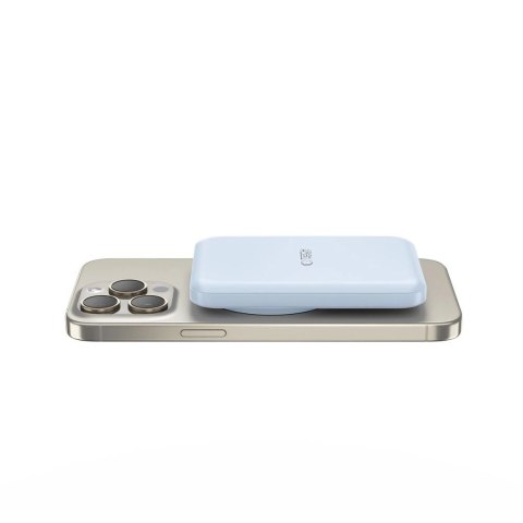 Powerbank Tech-Protect LifeMag PB10 z MagSafe 5000mAh 15W port USB-C - niebieski + kabel USB-C