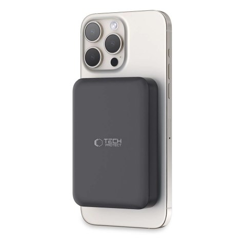 Powerbank Tech-Protect LifeMag PB11 z MagSafe 10000mAh 15W port USB-C - czarny + kabel USB-C Powerbank Tech-Protect LifeMag PB11 z MagSafe 10000mAh 15W port USB-C - czarny + kabel USB-C