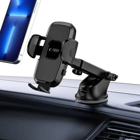 Uchwyt Tech-Protect V3 na telefon do samochodu na szybę przednią / kokpit - czarny