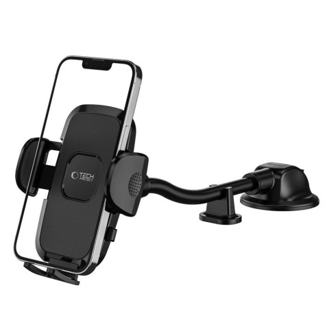 Uchwyt Tech-Protect V3 z długim ramieniem na telefon do samochodu na szybę przednią / kokpit - czarny