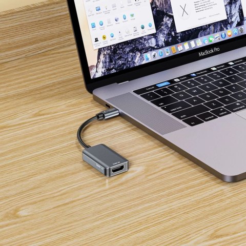 Adapter Tech-Protect UltraBoost USB-C (męski) / HDMI (żeński) 4K 60Hz - czarny Adapter Tech-Protect UltraBoost USB-C (męski) / HDMI (żeński) 4K 60Hz - czarny