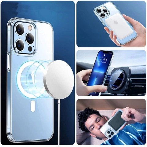 Etui Tech-Protect FlexAir Hybrid MagSafe na Samsung Galaxy S22 - przezroczyste