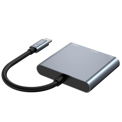 HUB Tech-Protect V1 3w1 USB-C - USB-A 3.0 / USB-C PD 100W / HDMI 4K 30Hz - szary HUB Tech-Protect V1 3w1 USB-C - USB-A 3.0 / USB-C PD 100W / HDMI 4K 30Hz - szary