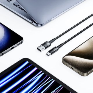 Kabel Tech-Protect UltraBoost USB-C / USB-A 66W 6A 0.25m - szary